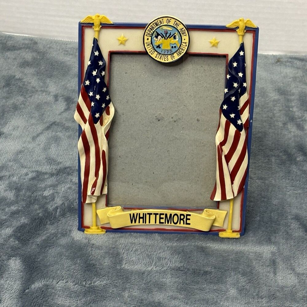 United States Army Resin Picture Frame 4x6 America Military